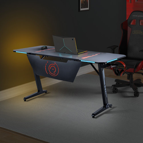 Inbox Zero Home Office Gaming Desk Pro Z Shaped Pc Computer Table For